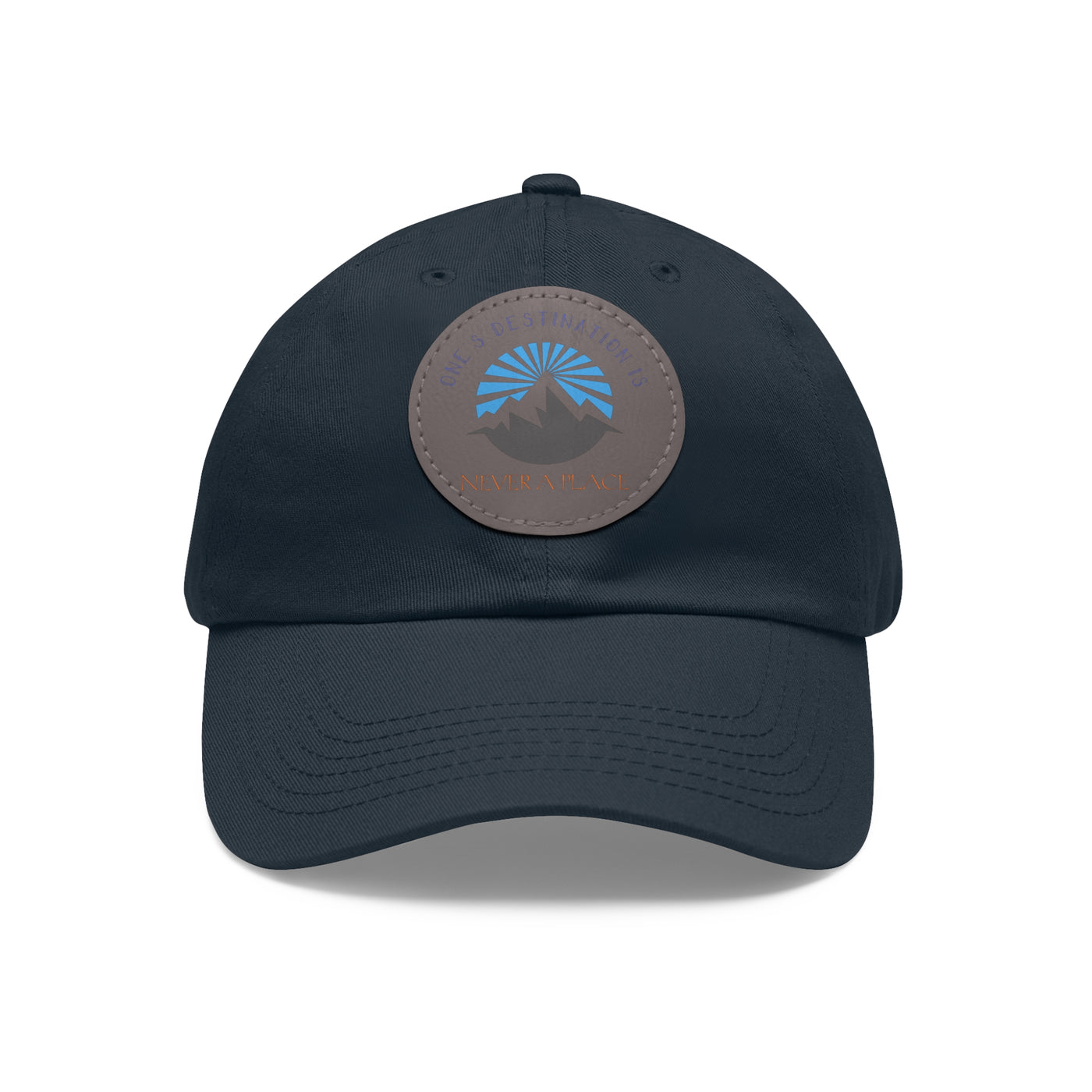 Men's Dad Hats | Round Leather Patch Hat | Let's Travel