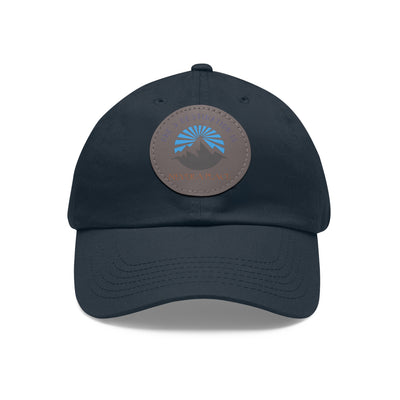 Men's Dad Hats | Round Leather Patch Hat | Let's Travel