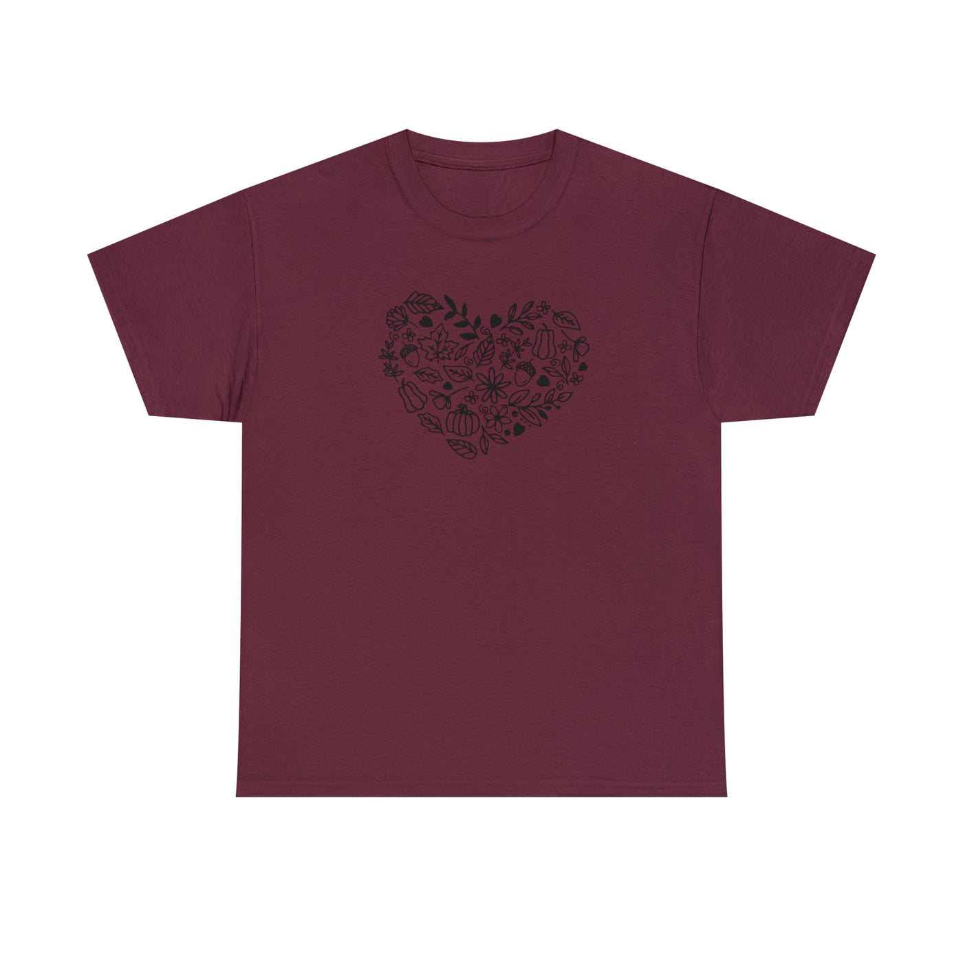Heart Printed T-Shirts | Unisex Printed Tee | Let's Travel