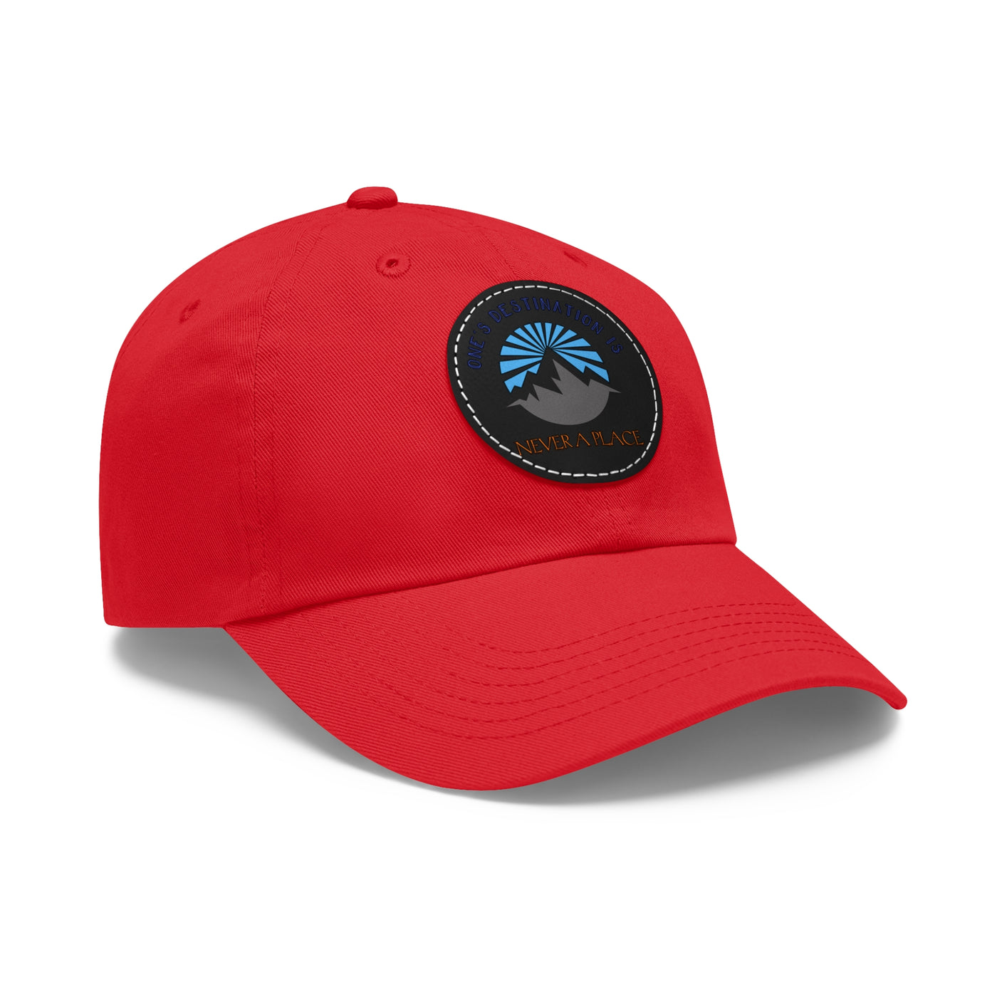 Men's Dad Hats | Round Leather Patch Hat | Let's Travel