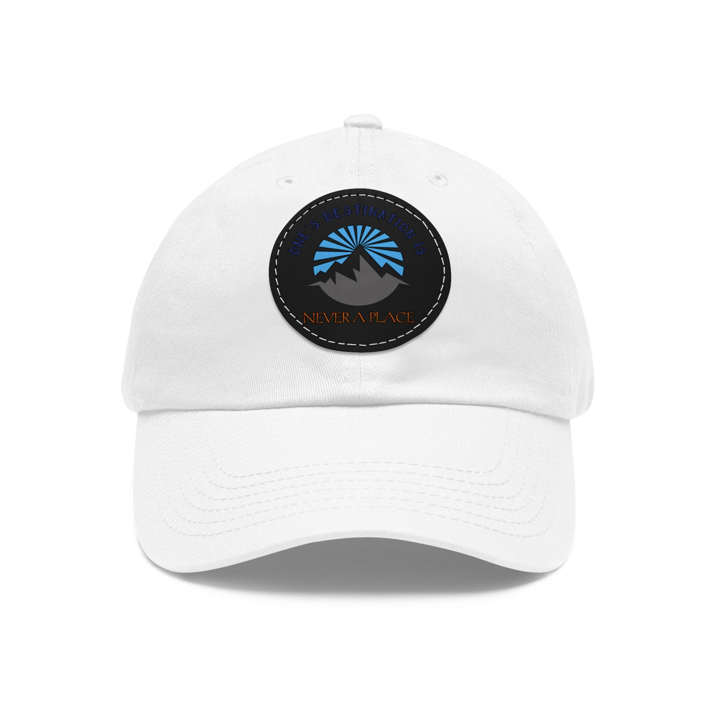 Men's Dad Hats | Round Leather Patch Hat | Let's Travel