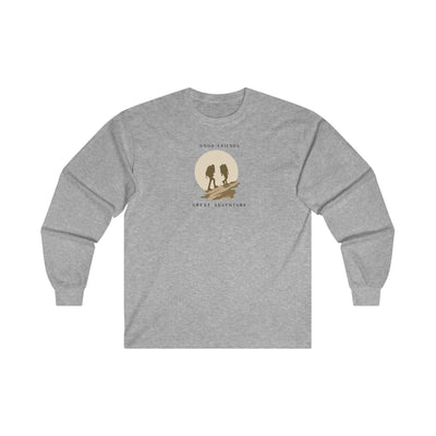 Men's Long Sleeve Graphic Tees | Good Friends Tee | Let's Travel