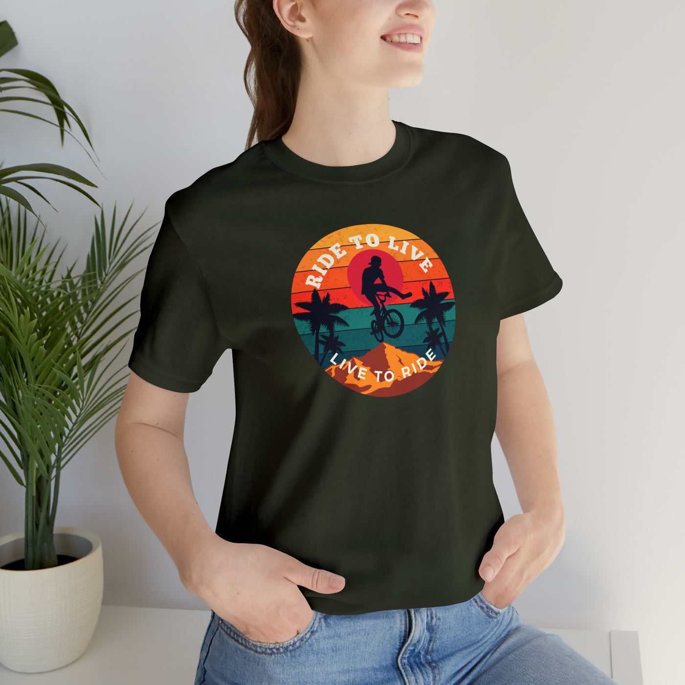 Ride to live Unisex Jersey Short Sleeve Tee