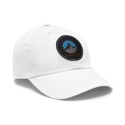 Destination is never a place Hat with Leather Patch (Round)