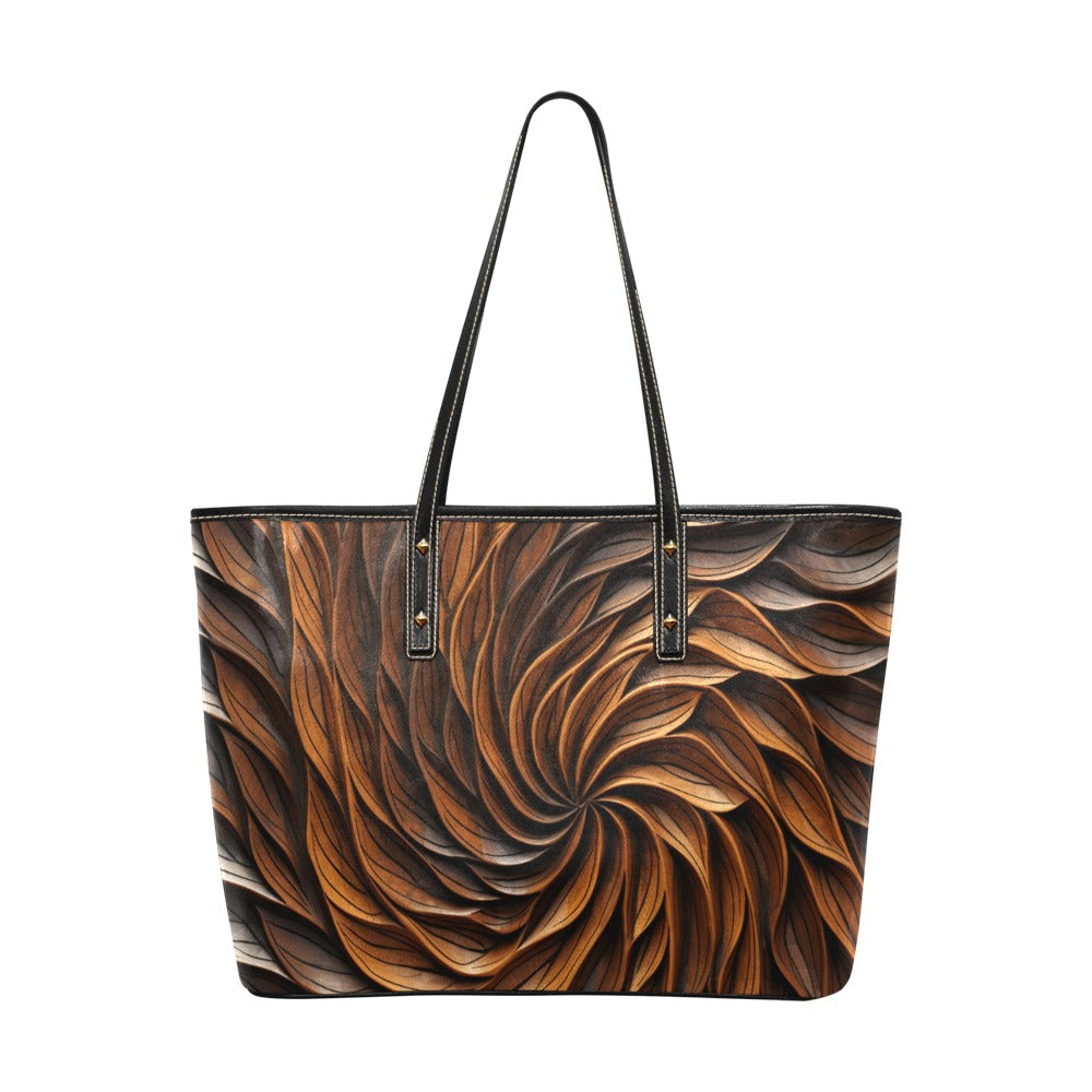 Leather Tote Bag | Feather Tote Bag | Let's Travel