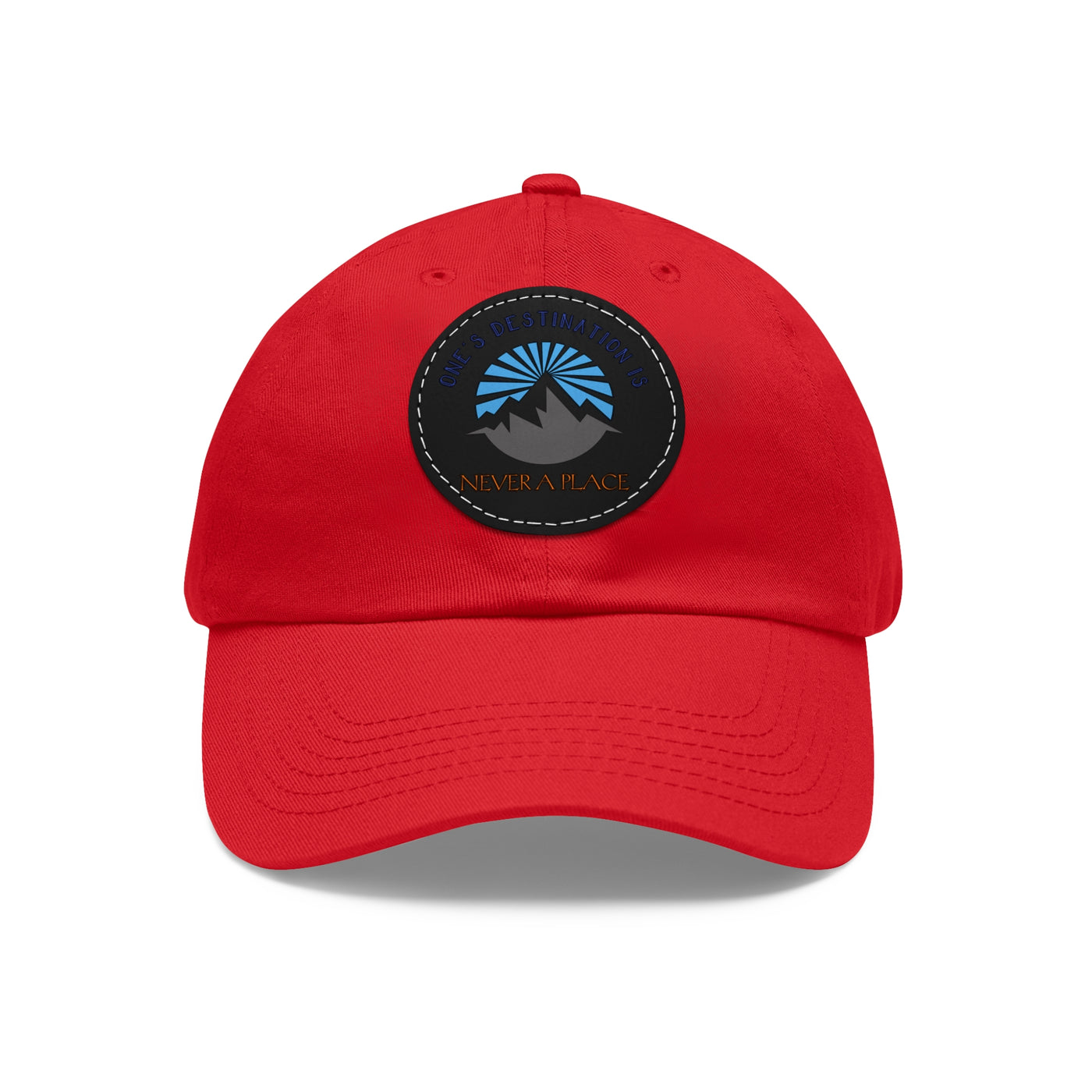 Men's Dad Hats | Round Leather Patch Hat | Let's Travel