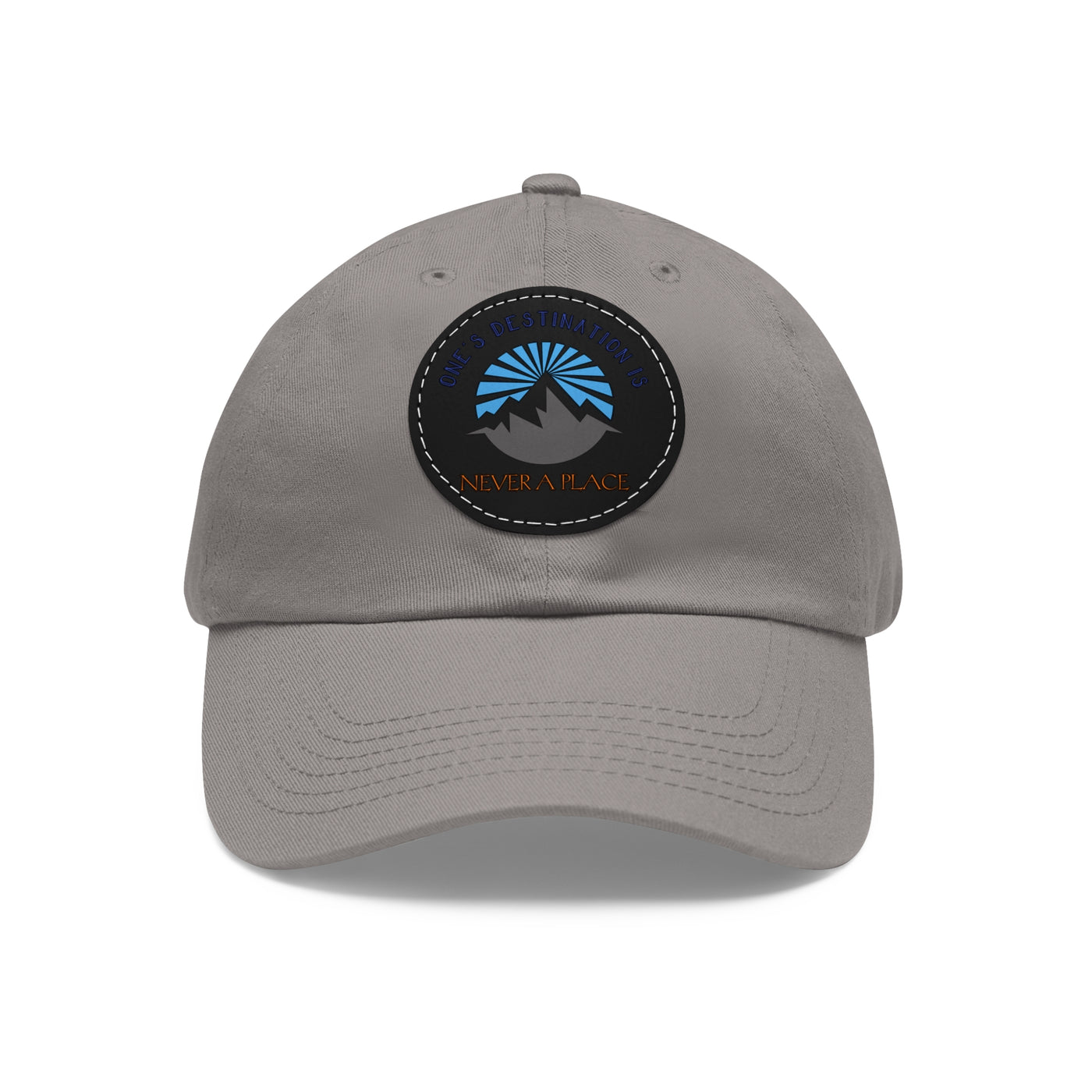 Men's Dad Hats | Round Leather Patch Hat | Let's Travel