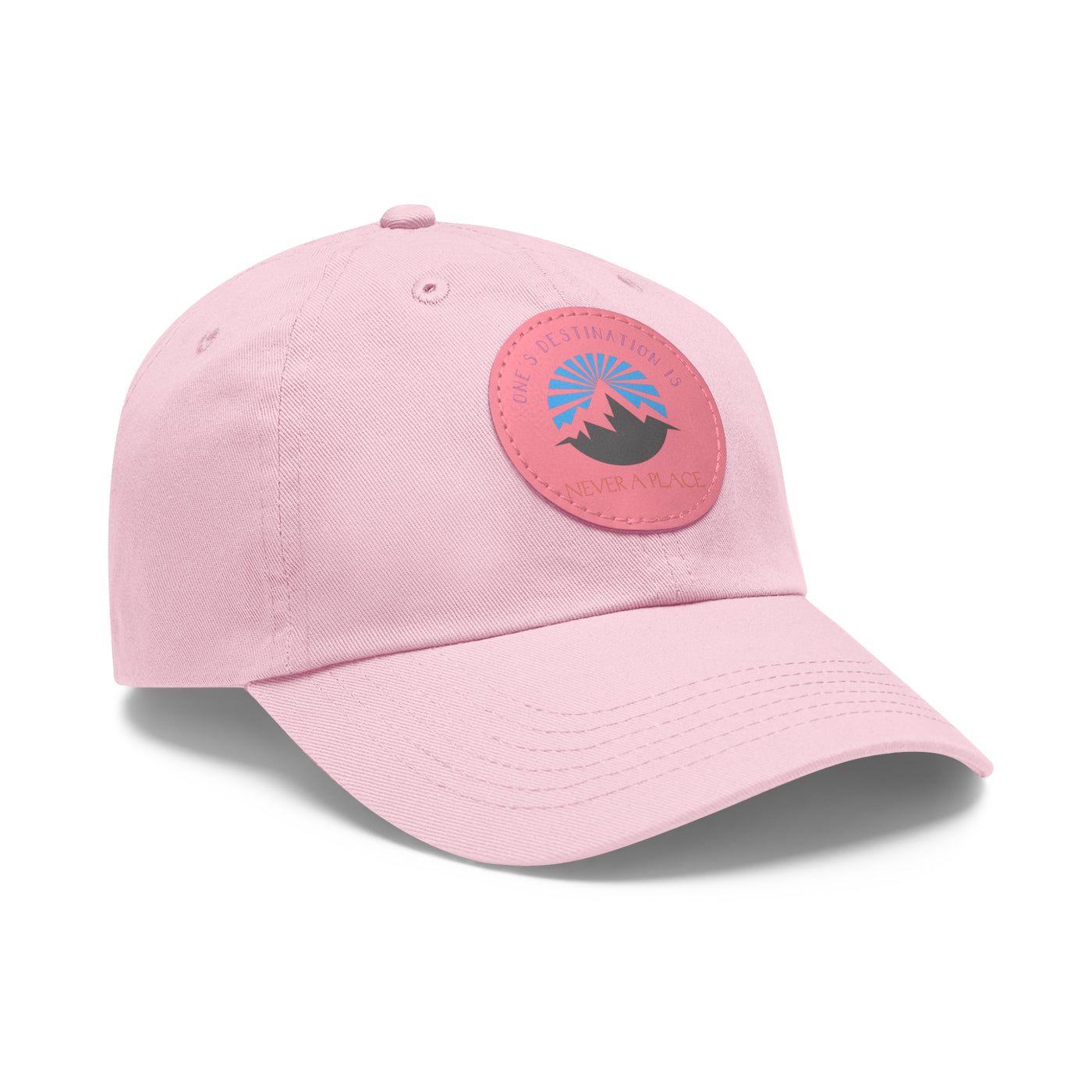Men's Dad Hats | Round Leather Patch Hat | Let's Travel