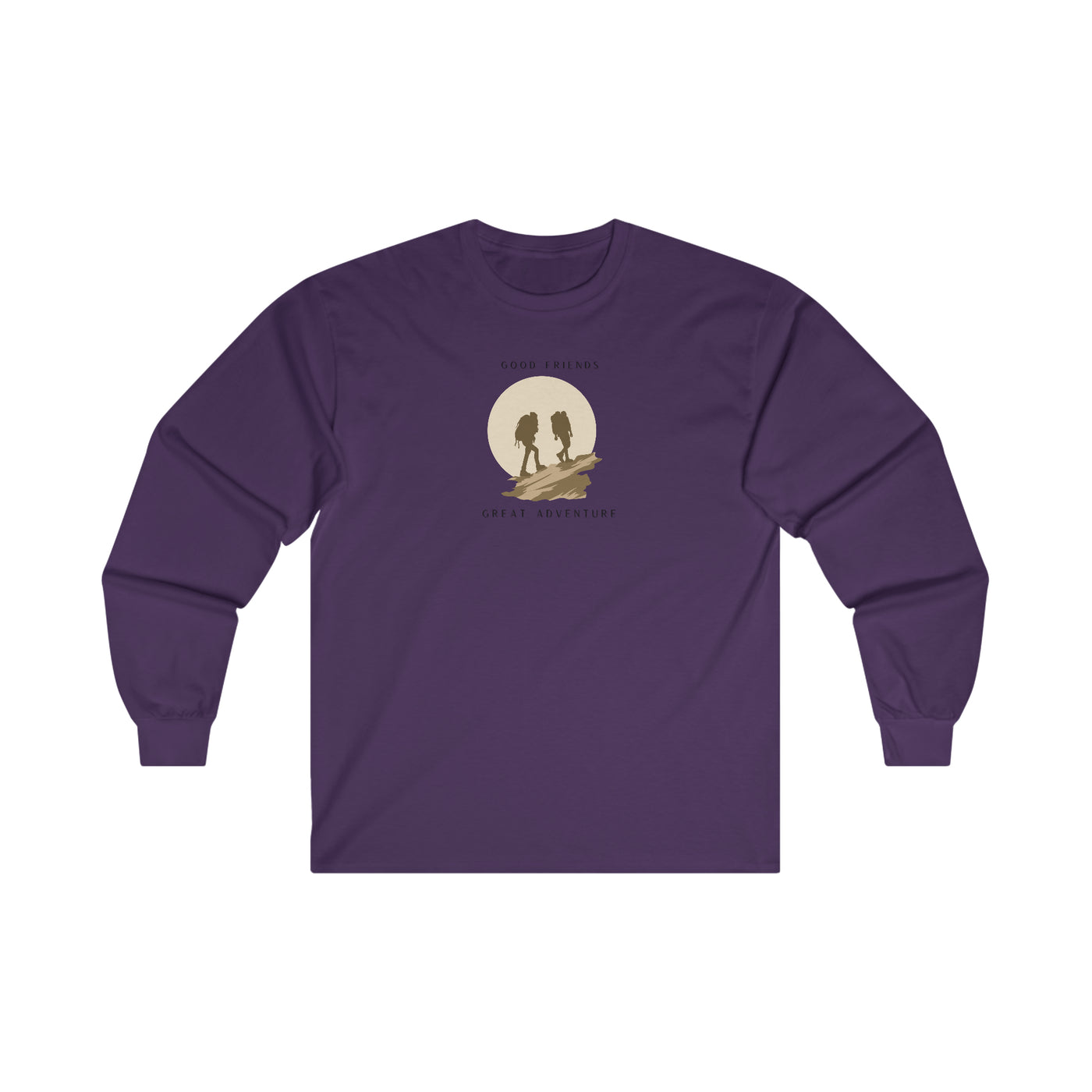 Men's Long Sleeve Graphic Tees | Good Friends Tee | Let's Travel
