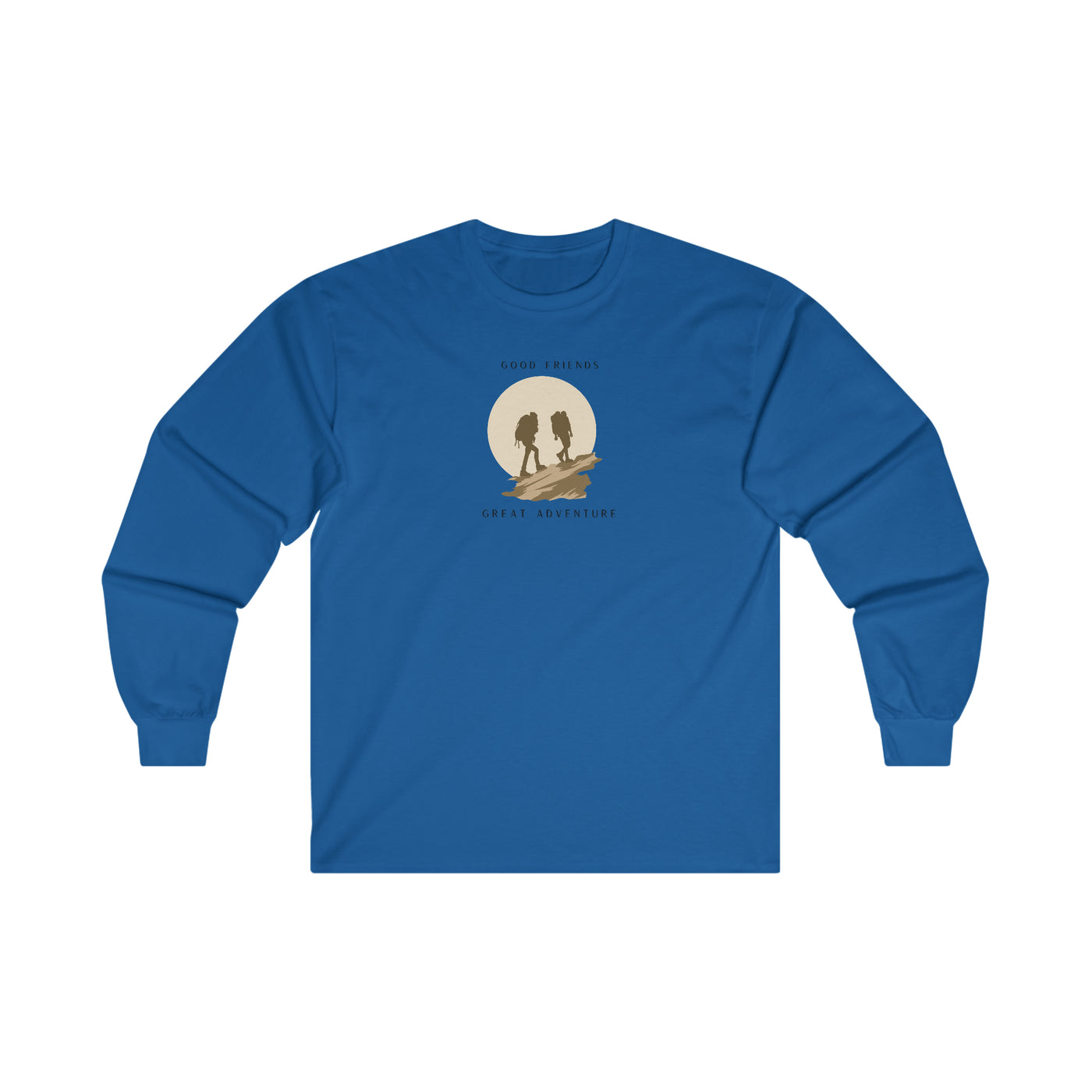 Men's Long Sleeve Graphic Tees | Good Friends Tee | Let's Travel