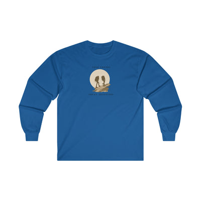 Men's Long Sleeve Graphic Tees | Good Friends Tee | Let's Travel