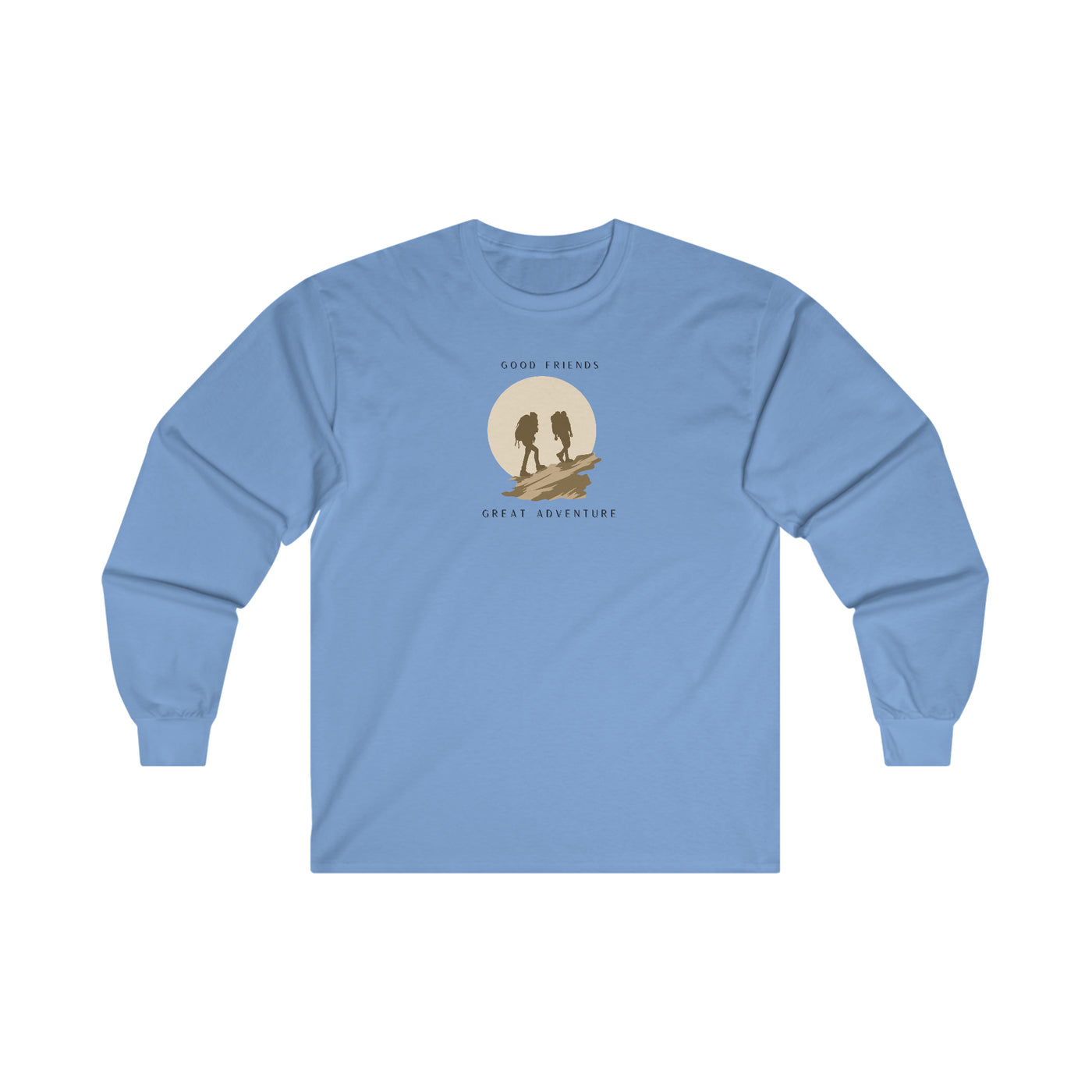 Men's Long Sleeve Graphic Tees | Good Friends Tee | Let's Travel